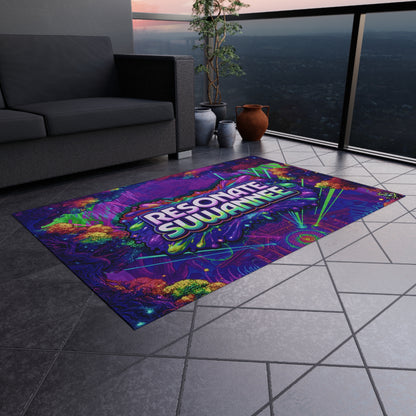 Vibrant Festival Outdoor Rug - Psychedelic Camping Mat