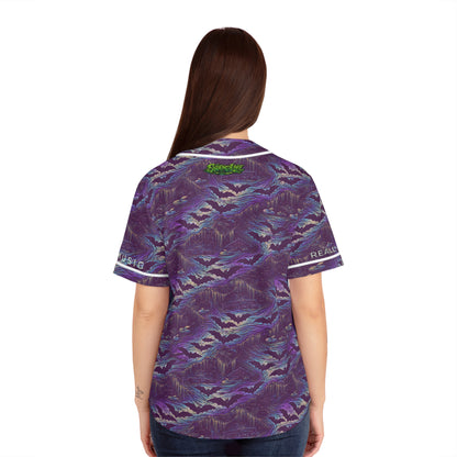 SwampLife Stay Swampy - Women’s Purple Swamp Baseball Jersey