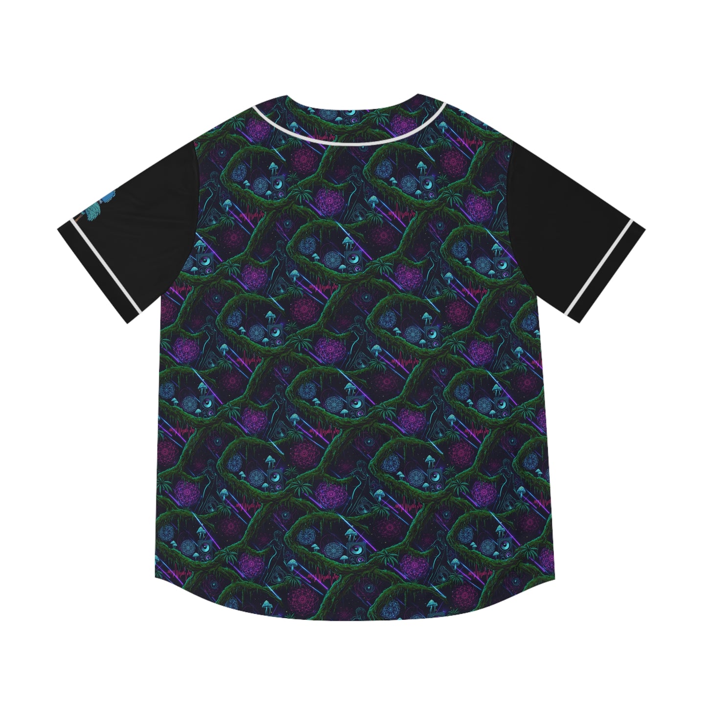 Swamp Bass Patterned Baseball Jersey