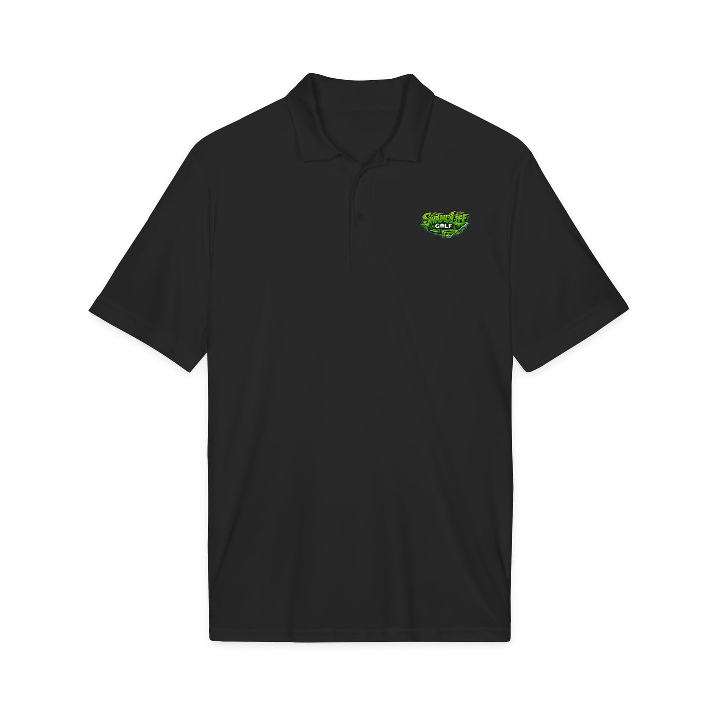 SwampLife Golf Logo Polo — Performance Sport Shirt