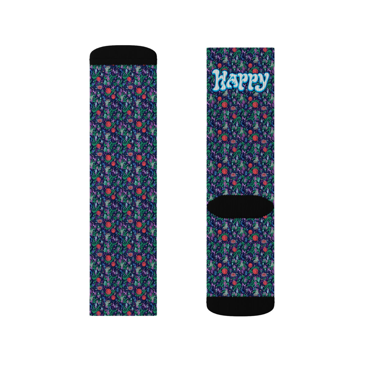 Happy Hula Patterned Sublimation Socks