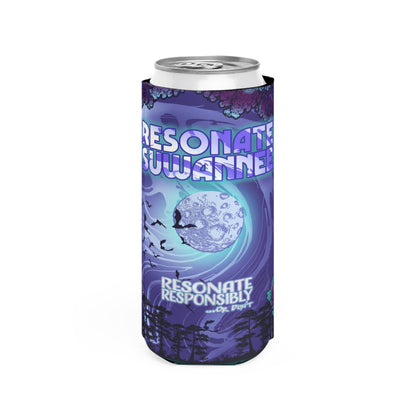 Resonate Responsibly - Moonlit Slim Can Koozie