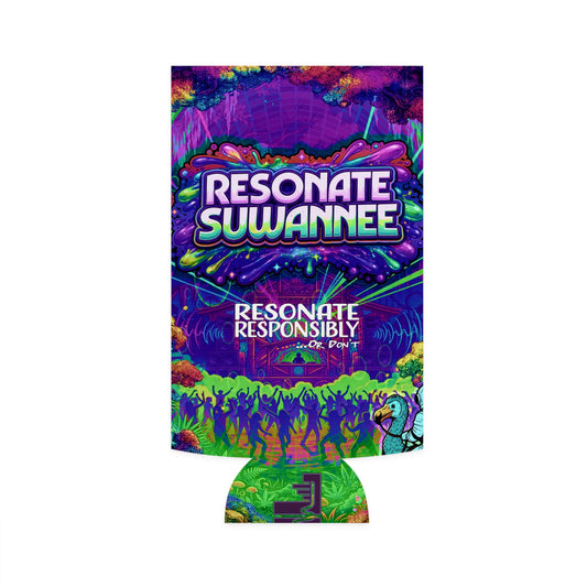 Vibrant Swamplife Slim Can Koozie - Resonate Responsibly