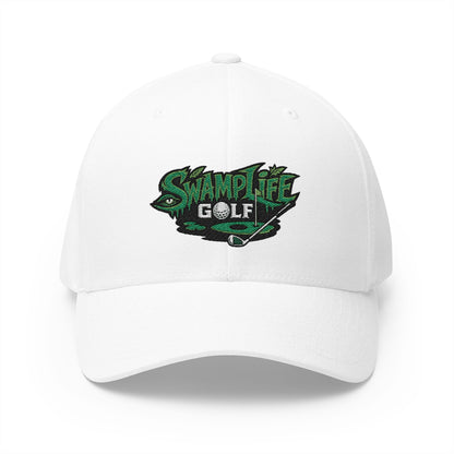 SwampLife Golf Embroidered Cap — 'Fore Real' Fitted Hat