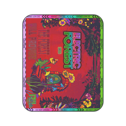The Forrest Will Provide Picnic Blanket – Psychedelic Outdoor Festival Throw