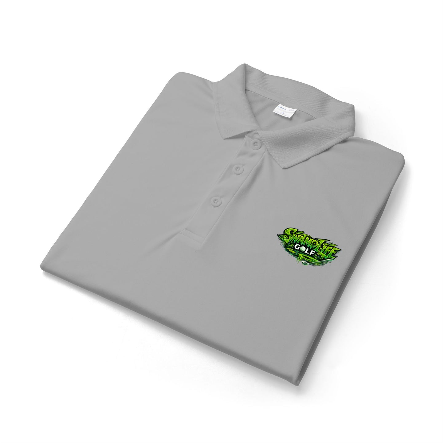 SwampLife Golf Logo Polo — Performance Sport Shirt