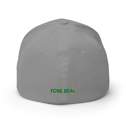 SwampLife Golf Embroidered Cap — 'Fore Real' Fitted Hat