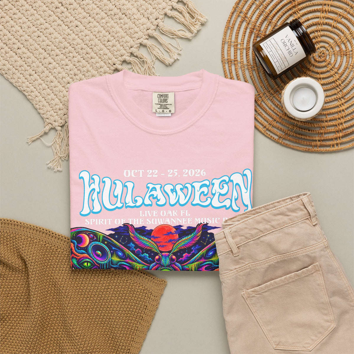Hulaween Swamplife Moth Graphic T-Shirt