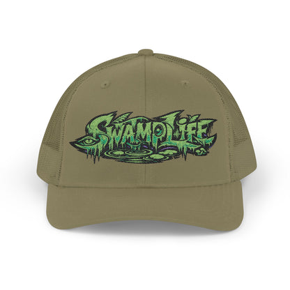 Swamp Life Embroidered Trucker SnapBack