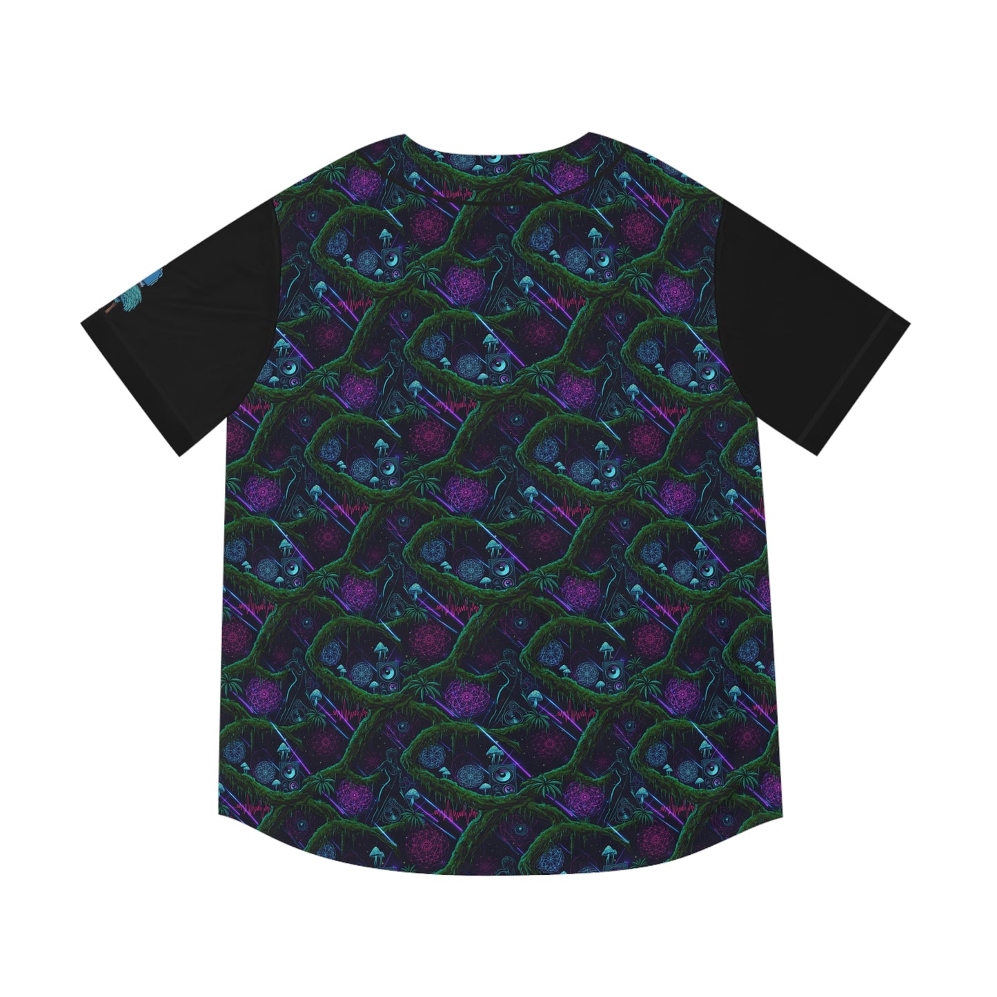 Swamp Bass Patterned Baseball Jersey
