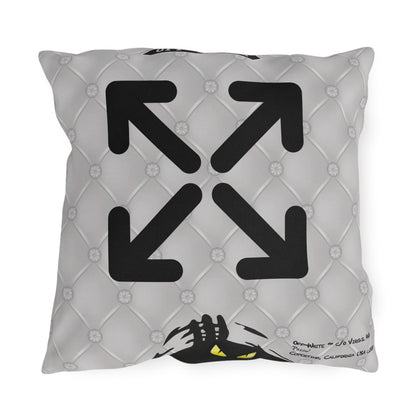 OFF-WHITE - 'Time to Get Naked' Graphic Outdoor Throw Pillow