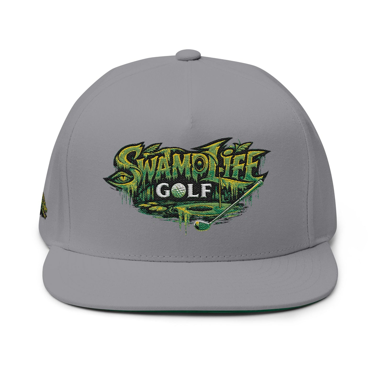 SwampLife Golf - GATOR Edition Embroidered Flat Bill Cap