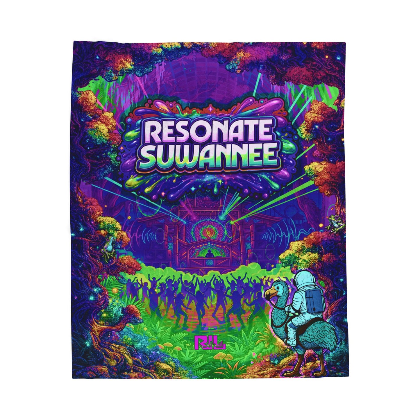 Vibrant Swamplife Throw