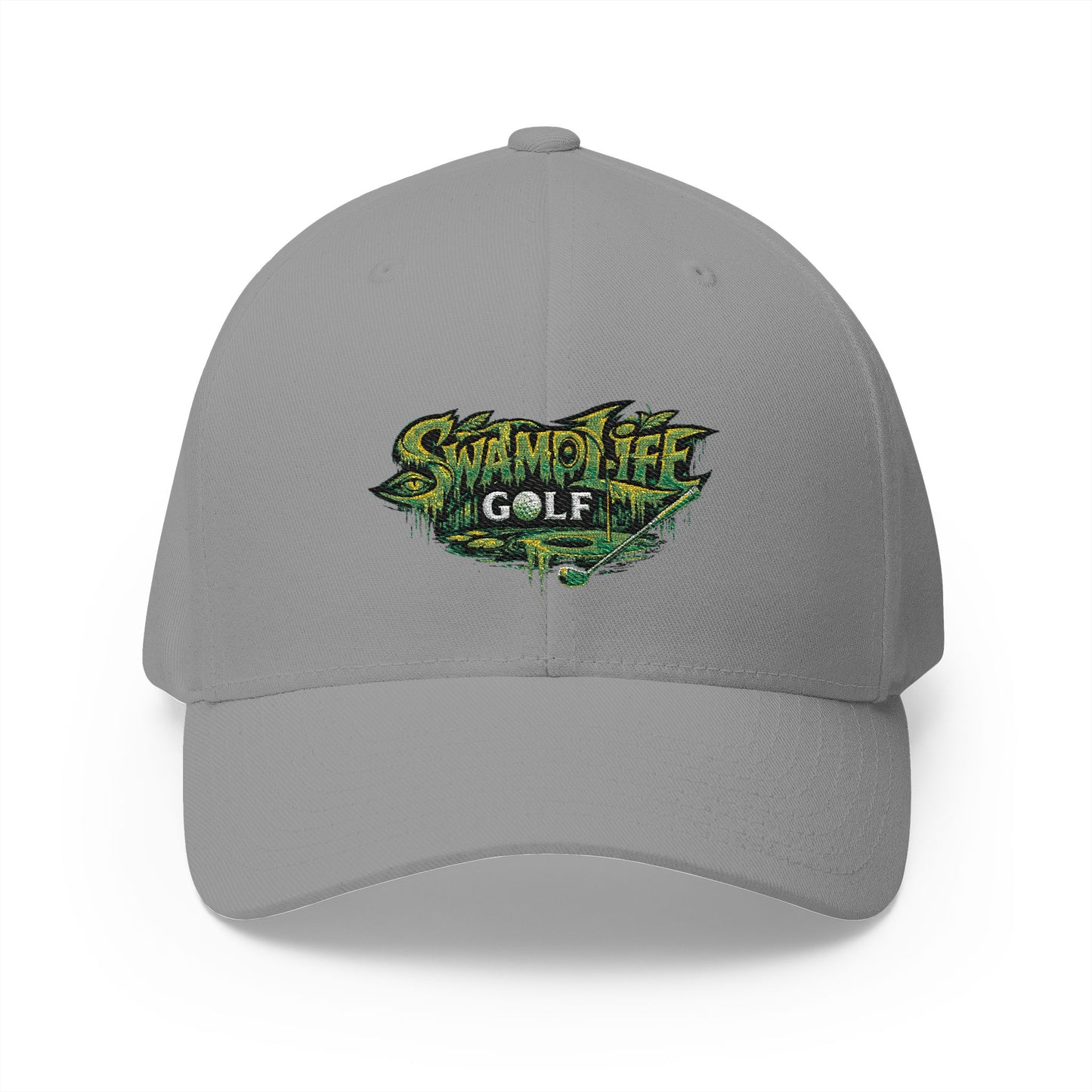 SwampLife Golf Embroidered Cap — 'Fore Real' Fitted Hat