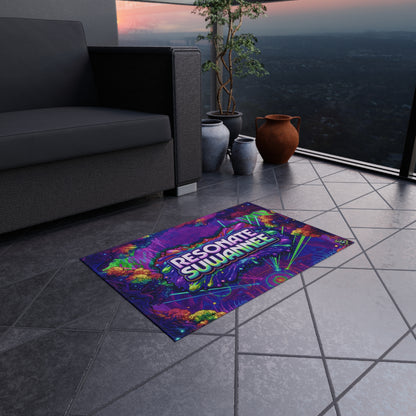Vibrant Festival Outdoor Rug - Psychedelic Camping Mat