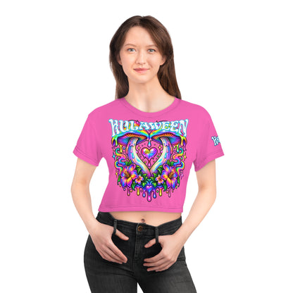 Hulaween Suwannee Love - Heart Crop Tee
