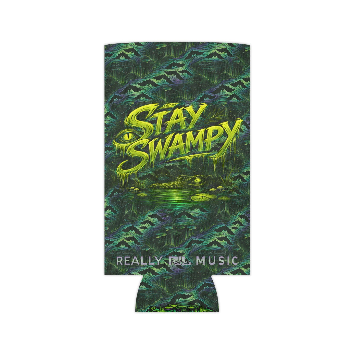 Stay Swampy & Resonate Responsibly - SwampLife Gator Koozie