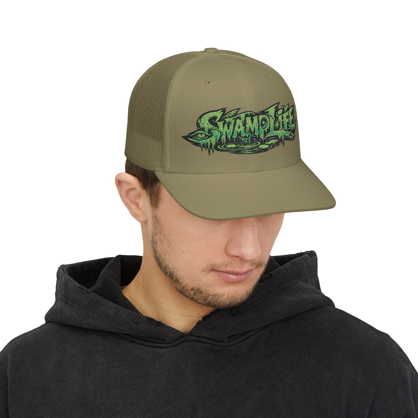 Swamp Life Embroidered Trucker SnapBack