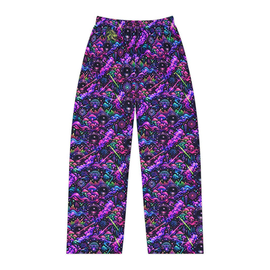 SwampLife - Neon Swamp Music Pattern - Women's Pajama Pants