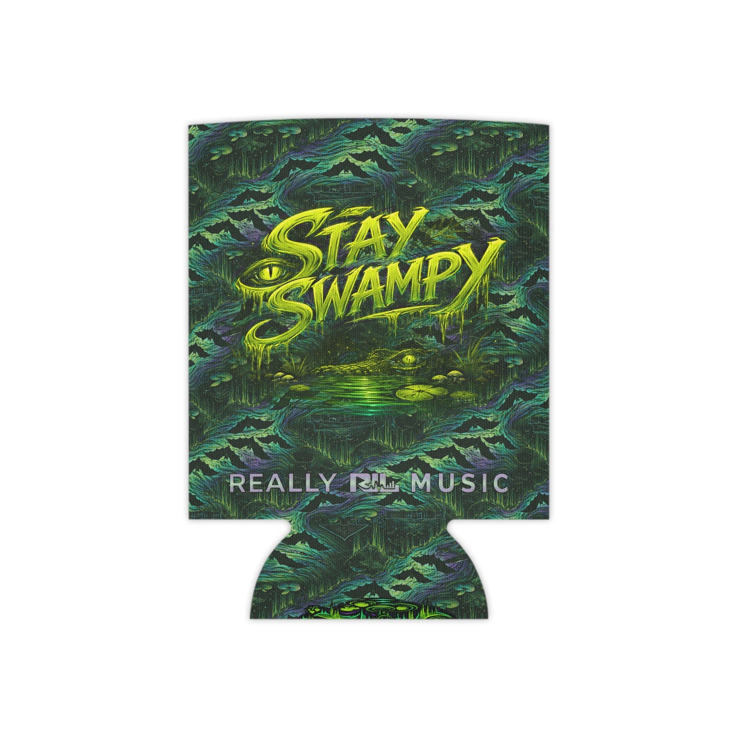 Stay Swampy & Resonate Responsibly - SwampLife Gator Koozie