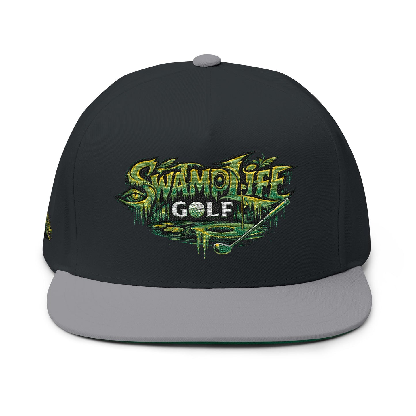 SwampLife Golf - GATOR Edition Embroidered Flat Bill Cap