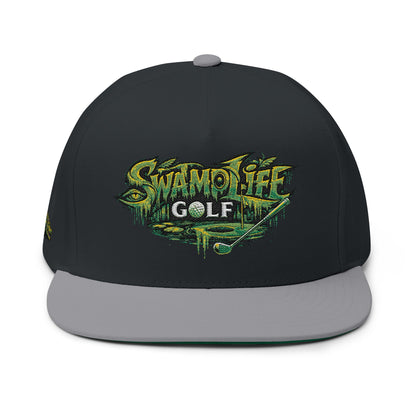 SwampLife Golf - GATOR Edition Embroidered Flat Bill Cap