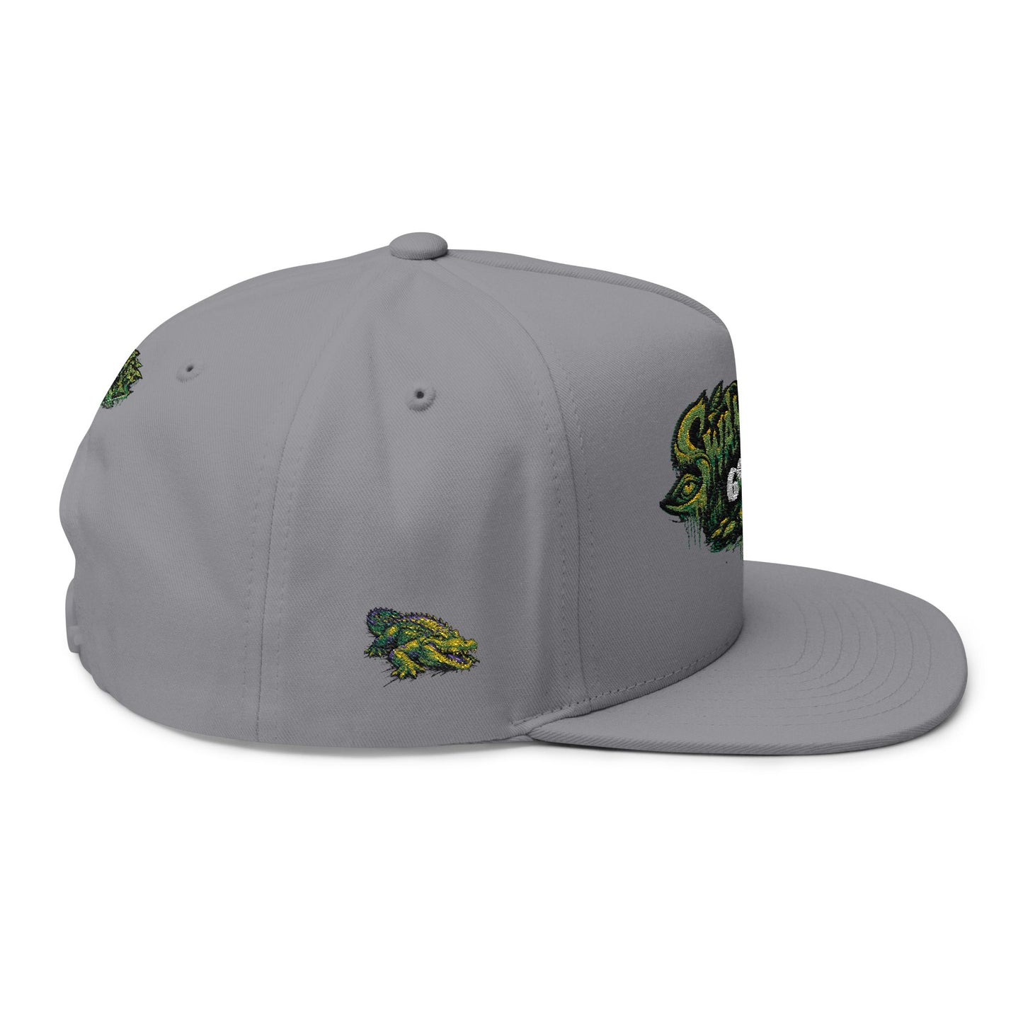 SwampLife Golf - GATOR Edition Embroidered Flat Bill Cap