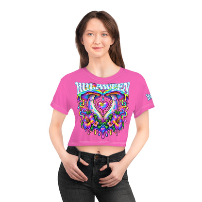 Hulaween Suwannee Love - Heart Crop Tee