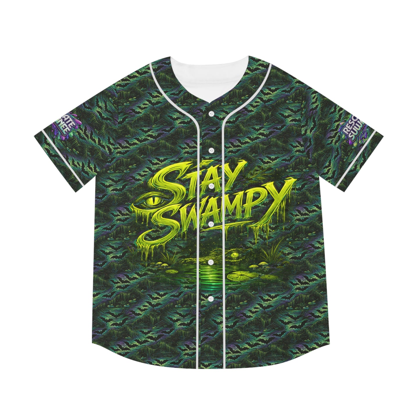 SwampLife Stay Swampy Men’s Retro Swamp Vibe Baseball Jersey
