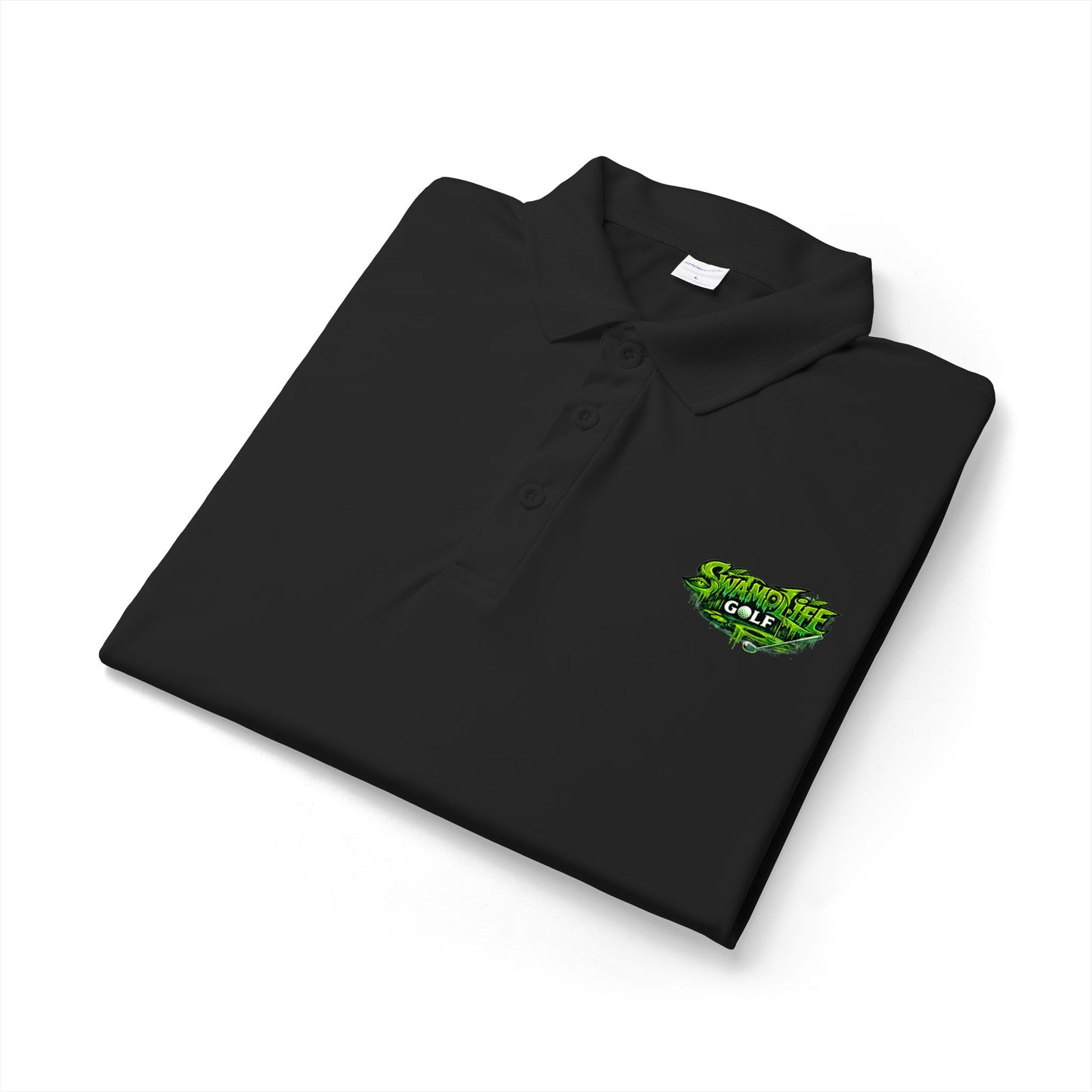 SwampLife Golf Logo Polo — Performance Sport Shirt