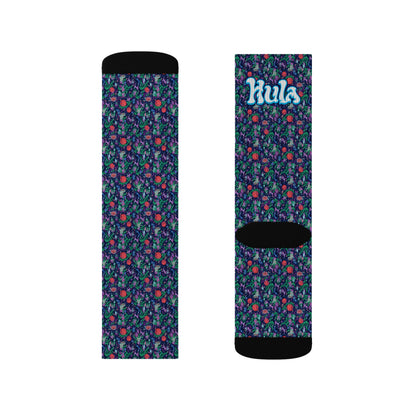 Happy Hula Patterned Sublimation Socks